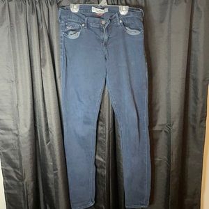 Dark Blue Hollister Skinny Jeans Size 29W 33L